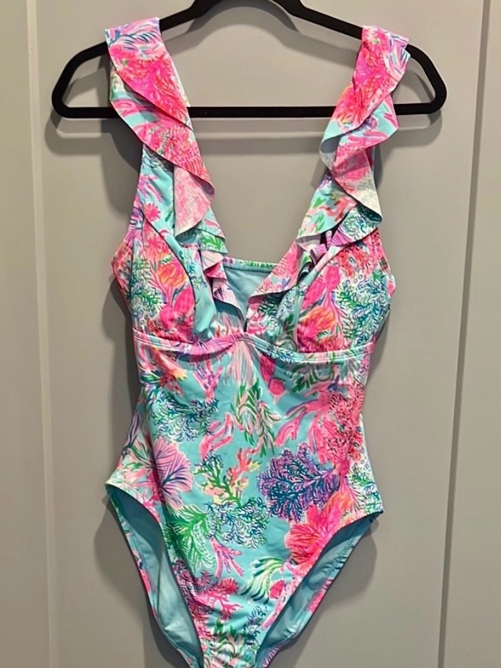 Lilly Pulitzer Swimsuit in Aqua Floral